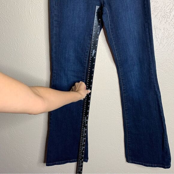 Banana republic flare jeans midi rise blue dark wash - Picture 7 of 11